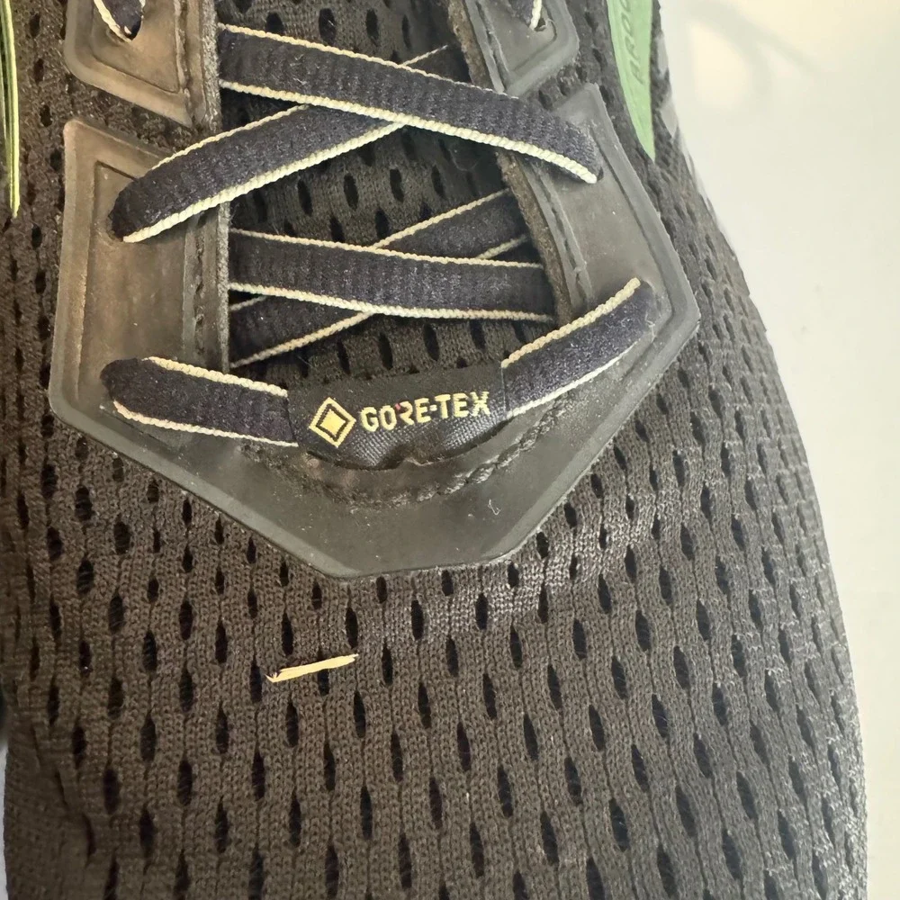 Brooks Ghost 12 GTX Mens Running Shoes Black Lime Waterproof  10 Running Goretex